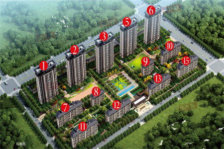 金旭花园90平套二可改套三带附房